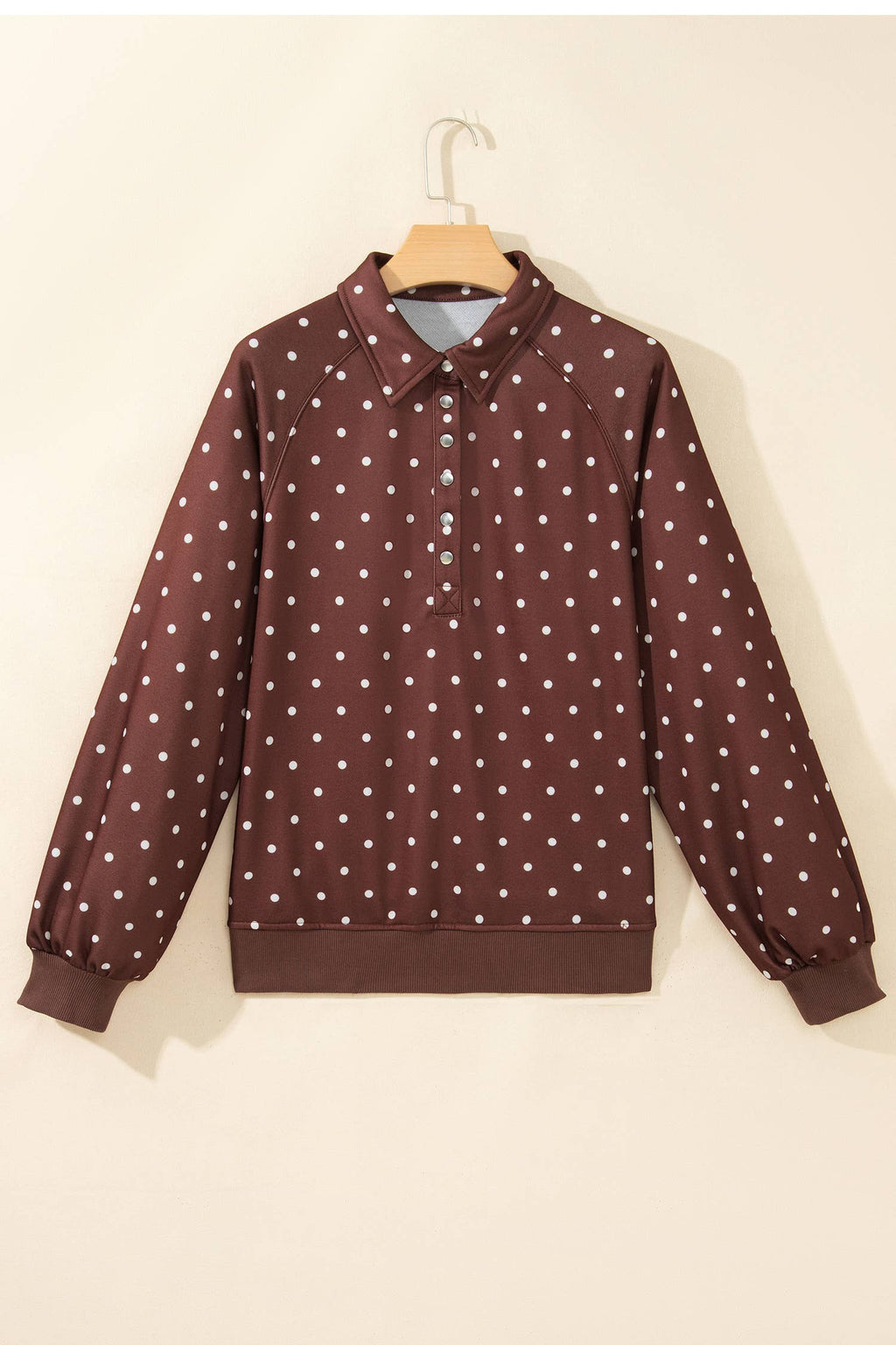 LAS Chocolate Chip Polka Dot Pullover Sweatshirt (S-XL)