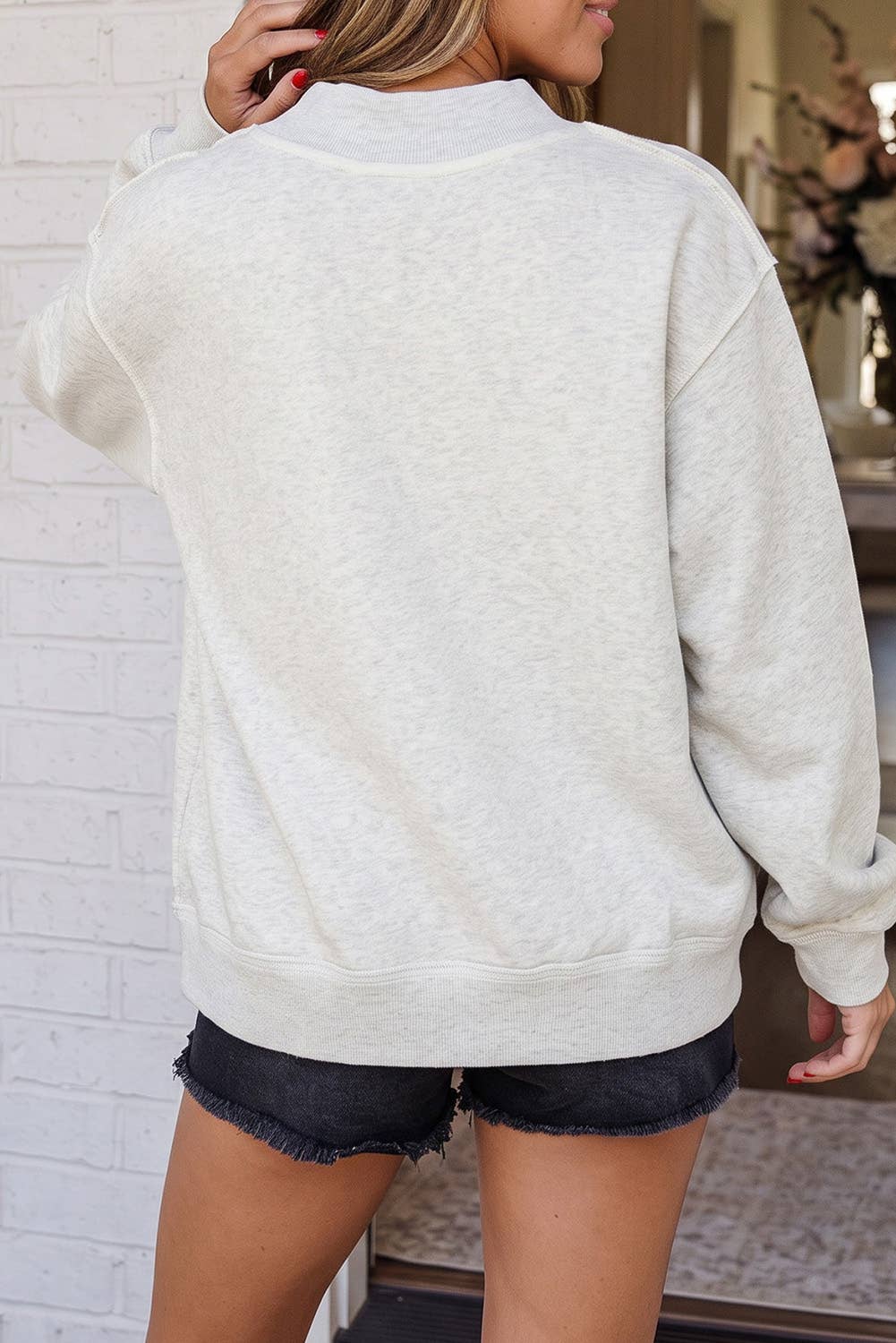 LAS Polka Dot JESUS / FAITH Mock Neck Sweatshirt (S-XL)